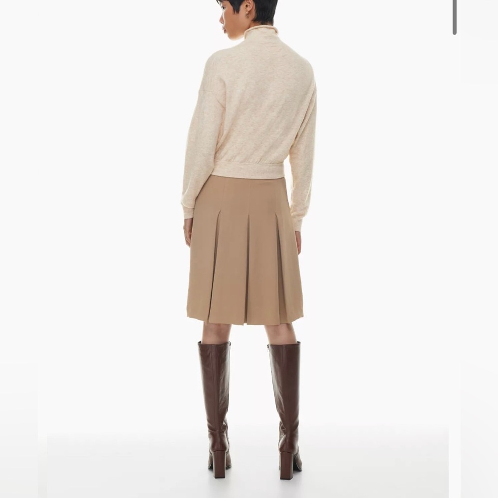 Aritzia Wilfred Lorin Cream Tie Knit Turtleneck Casual Sweater Cottagecore Sz S - Picture 5 of 11